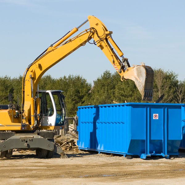 are there any restrictions on where a residential dumpster can be placed in Stroud OK